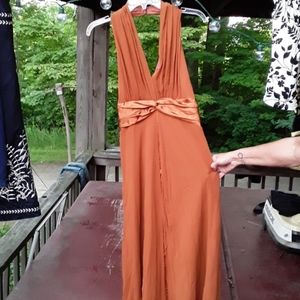 Designer dress, Maggie London, sz 10, orange